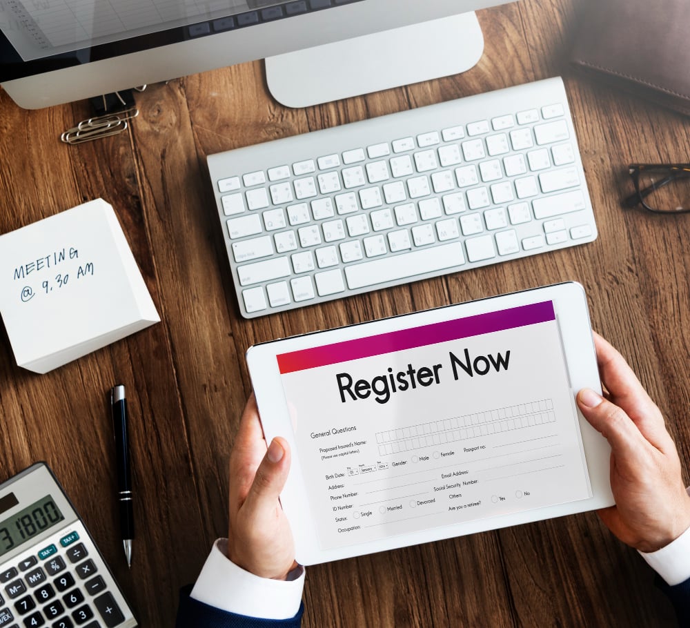 Online enrollment process